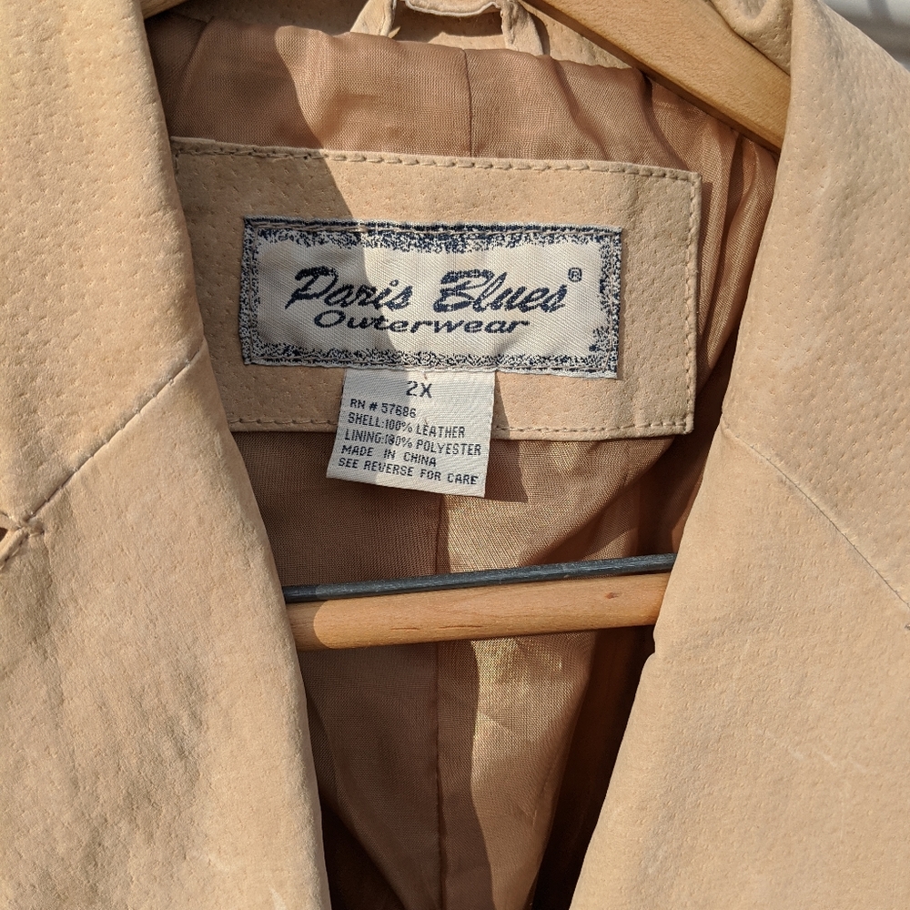 Paris Blues Outerwear leather suede jacket